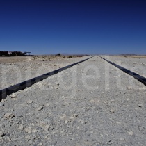 Eisenbahnfriedhof bei Uyuni in Bolivien