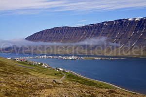 Blick auf Ísafjörður, Island