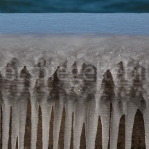 Eiszapfen an der Uferpromenade am Bodensee